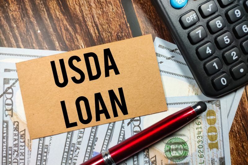 Business,Concept.text,Usda,Loan,With,Banknote,,Pen,And,Calculator,On